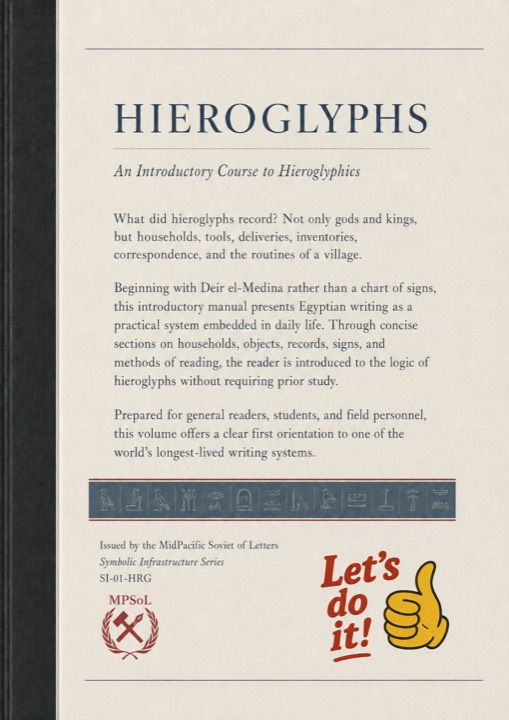 Back cover: Hieroglyphs