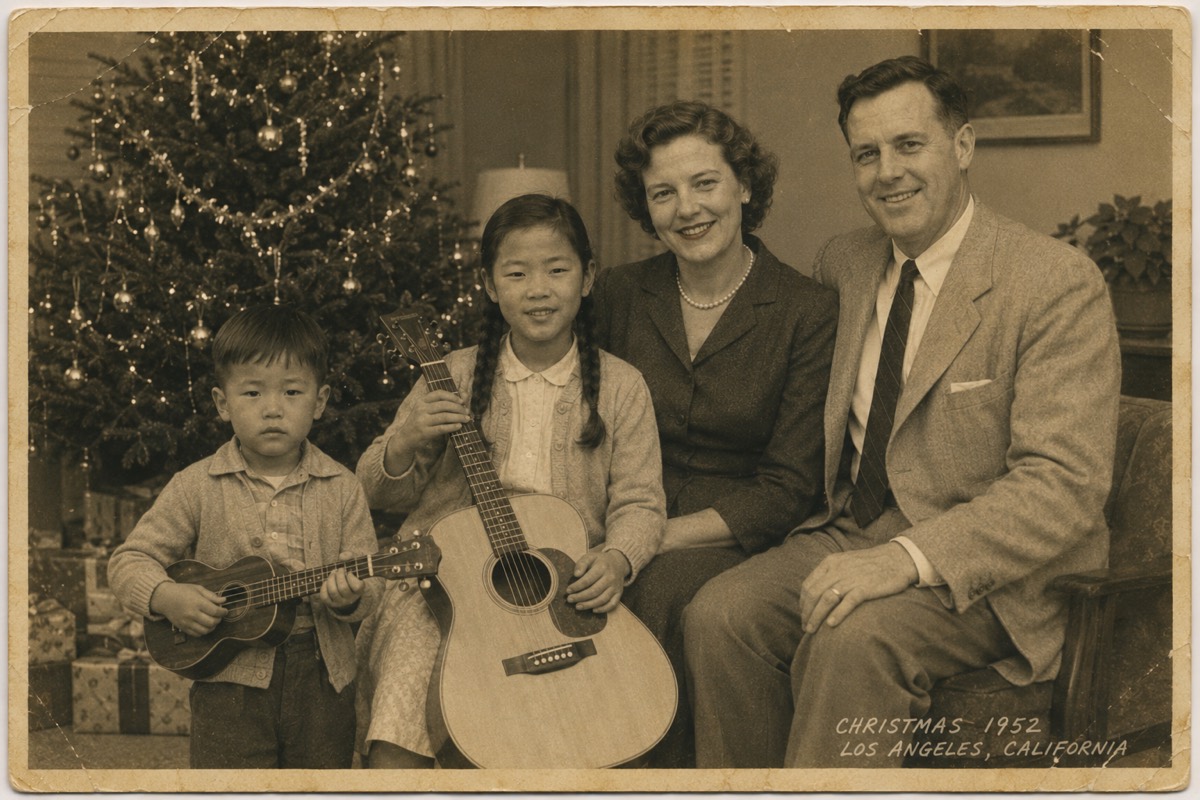 Yellow Brick Road field material: Christmas photograph, Los Angeles, California, 1952