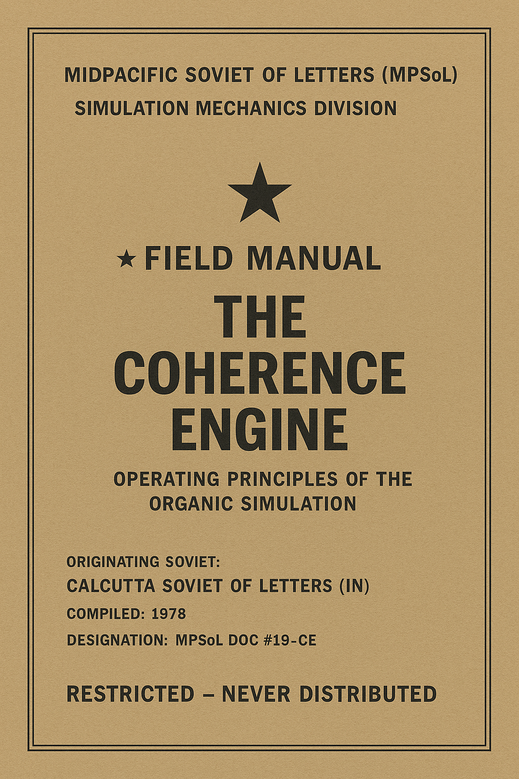 Cover: The Coherence Engine