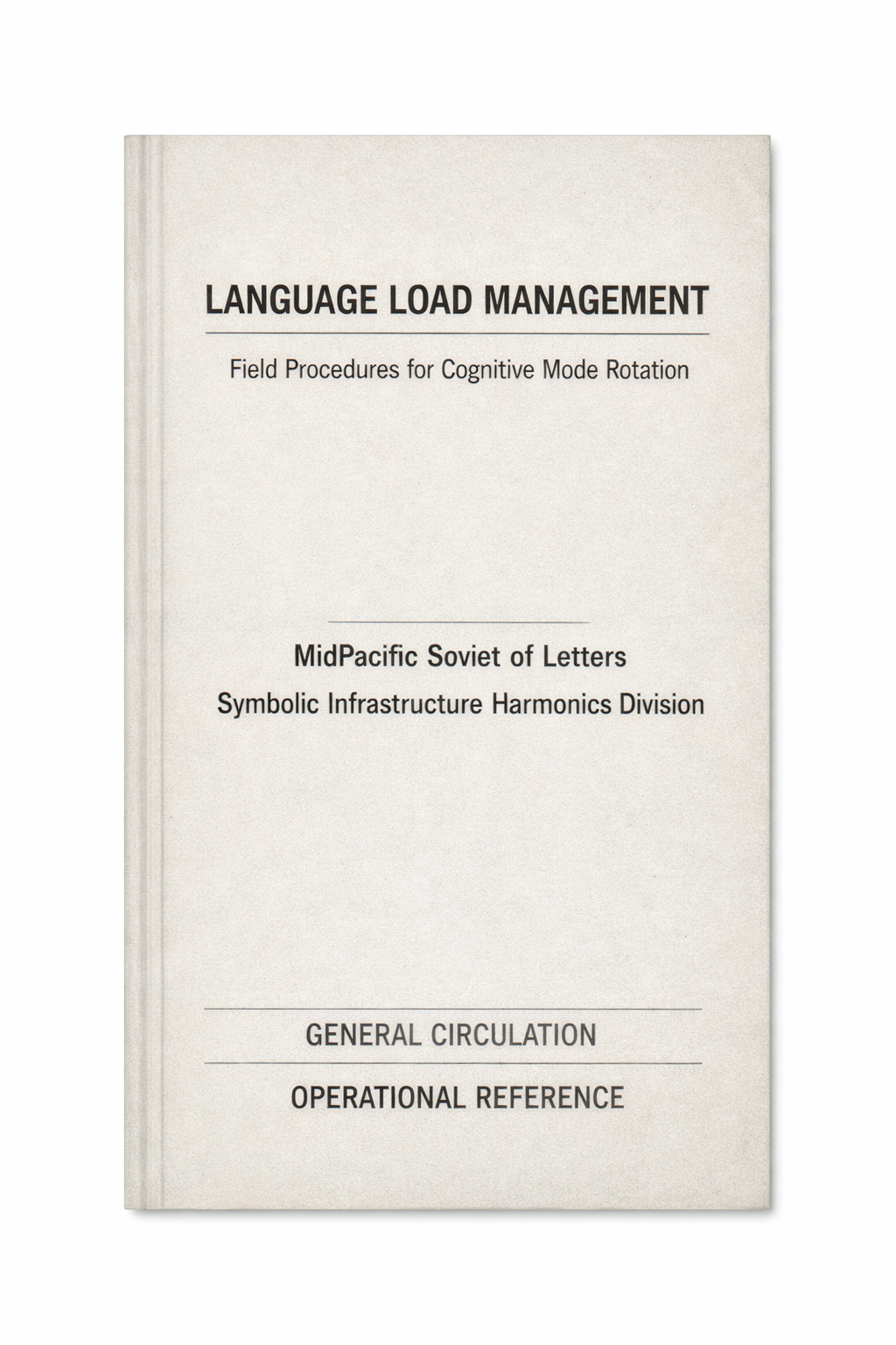 Cover: Language Load Management