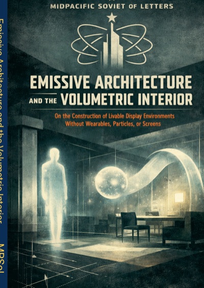 Front cover of Emissive Architecture and the Volumetric Interior
