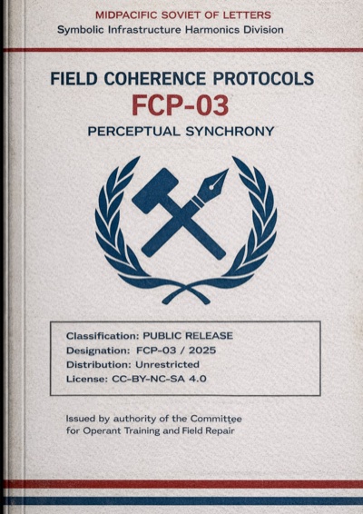 Front cover of FCP-03: Perceptual Synchrony