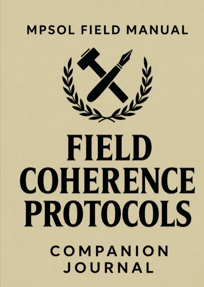 Front cover of Field Coherence Protocols Companion Journal
