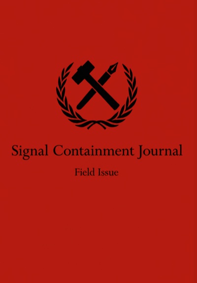 Front cover of Signal Containment Journal (Red)